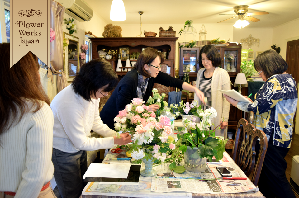 花仕事支援セミナー2 教授法の様子