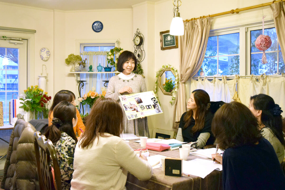 花仕事支援セミナー1最終講の様子